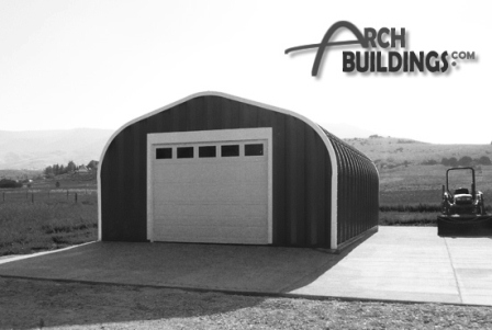 Steel Arch Garage by ArchBuildings.com