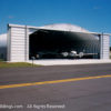 Steel arch building are capable of housing airplanes.